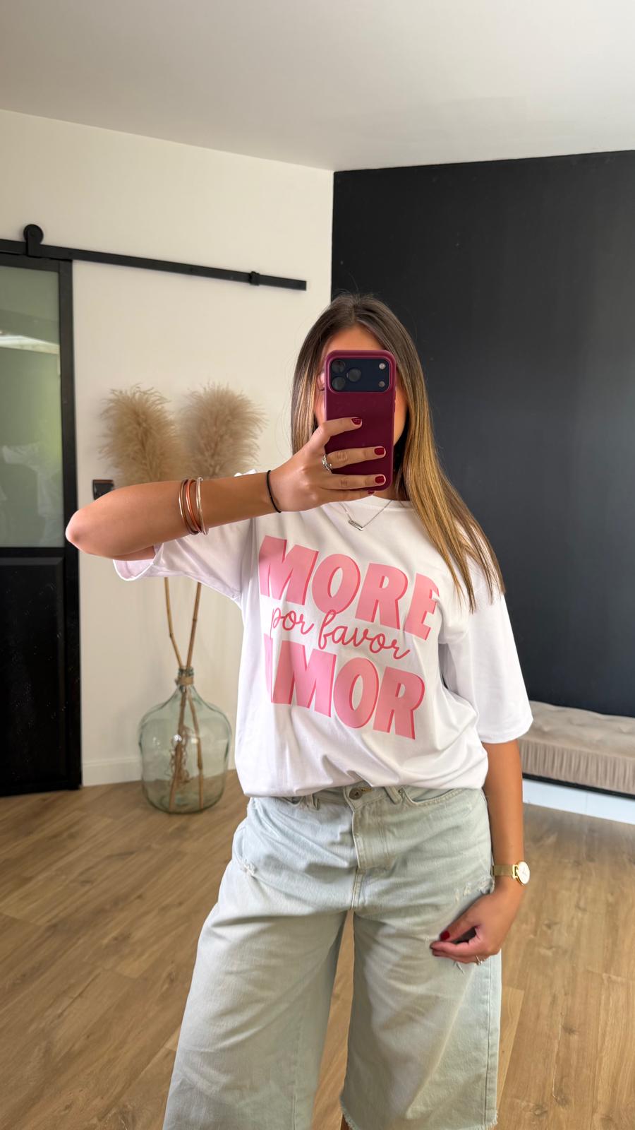 T-shirt More por favor amor