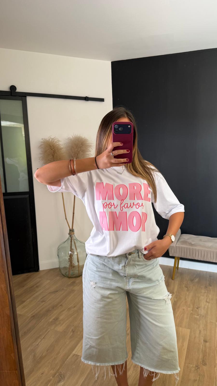 T-shirt More por favor amor
