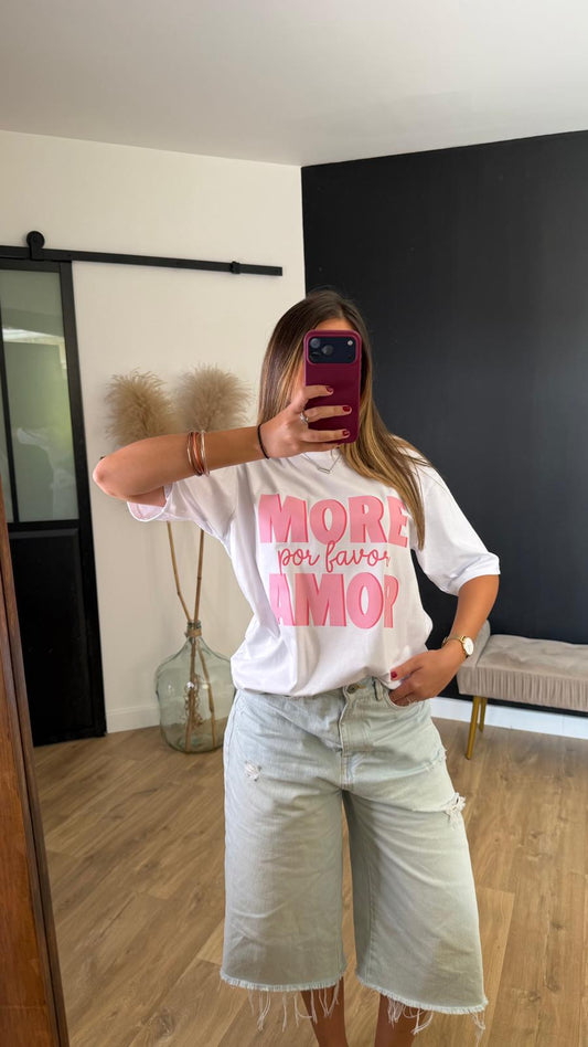 T-shirt More por favor amor